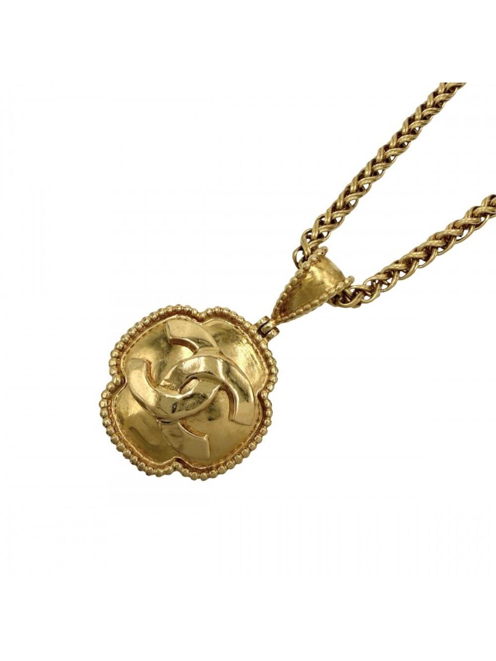 Chanel Cc Logo Chain Pendant Necklace #347236C90B